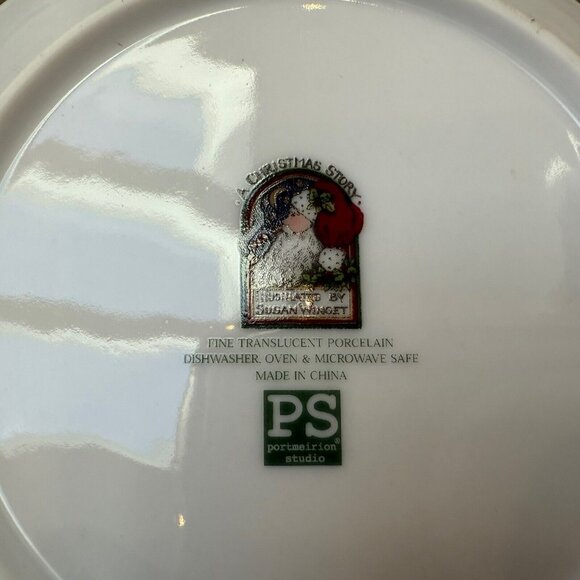 Portmeirion Studio A Christmas Story Cup & Saucer Susan Winget Set of 4 Series 1 - Picture 11 of 11